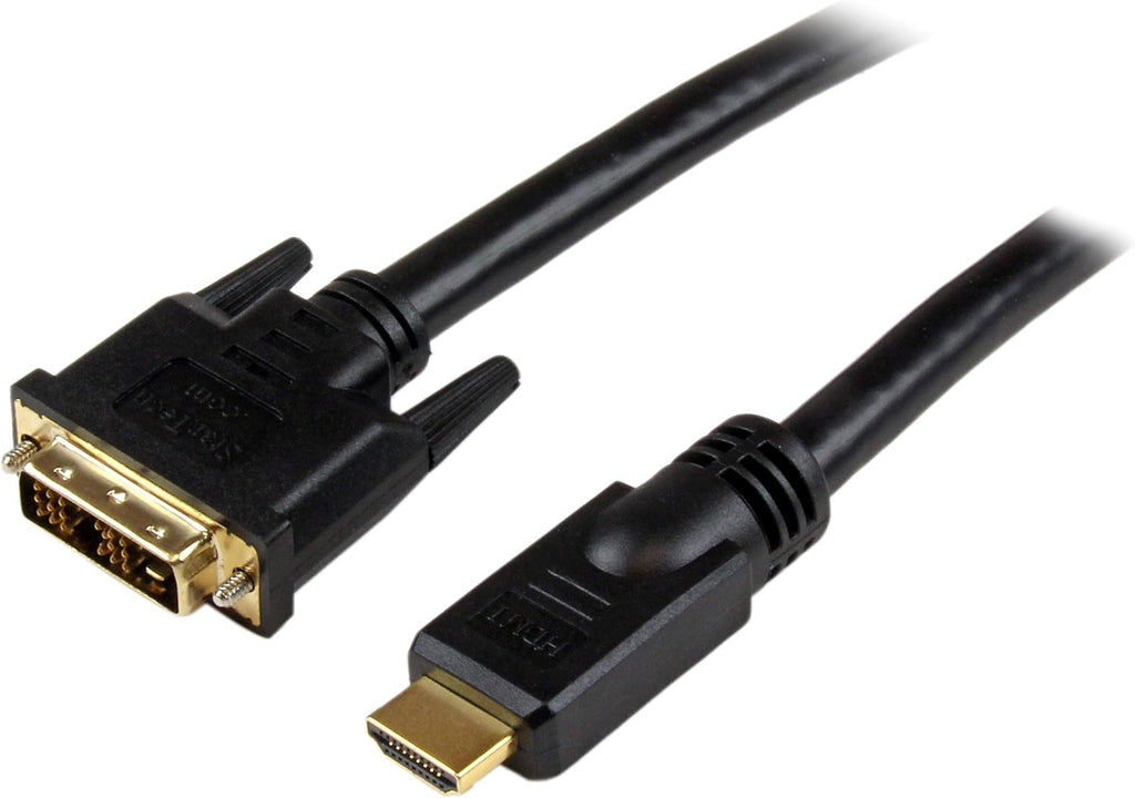 .Com 50 Ft. (15.2 M) HDMI to DVI D Adapter Cable - HDMI to DVI-D Cable - Strain Relief Connectors - Bi-Directional - HDMI to DVI Cable (HDMIDVIMM50)